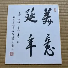 高市早苗 内閣総理大臣 色紙 「崇高雄渾」 内閣総理大臣肩書の色紙