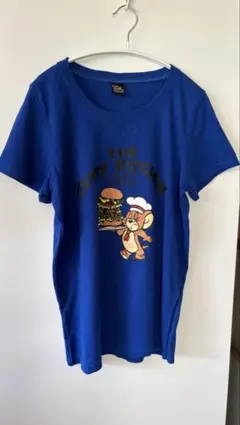 【大特価】トムとジェリー ジェリー Tシャツ ブルー　ハンバーガー　L Lのサムネイル