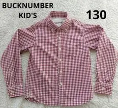 BUCKNUMBER KID'S チェック 長袖シャツ 130