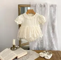 【新品】レースドッキングロンパース