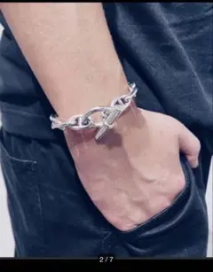 【シルバー925】アンカーチェーンデザインブレスレット