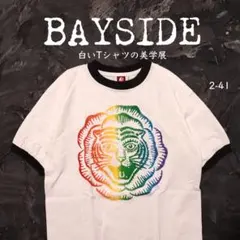 BAYSIDE リンガーTシャツ　ライオン　カラフル　ホワイトのサムネイル