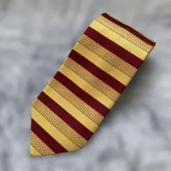 renoma 赤と黄色のストライプ ネクタイ