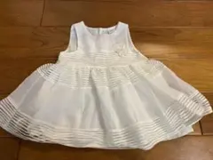 h&m 白　ワンピース　ドレス