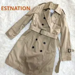 【極美品】ESTNATION エストネーション　トレンチコート　ベルト付　38のサムネイル