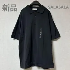新品 ライトオン バックナンバー サラサラ ポロシャツ ブラック XLサイズのサムネイル