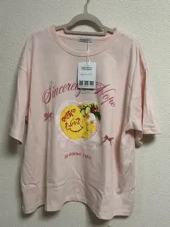 あっとほぉーむカフェ しまむら Tシャツ ピンク Lサイズ