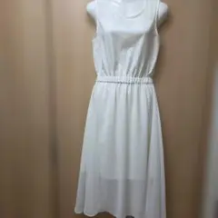 ROYAL PARTY ホワイト ノースリーブ ワンピース