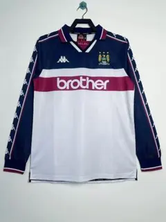 マンチェスターシティ kappa 97-98 アウェイ 長袖 レトロ XL マンチェスターシティ 97/98 アウェイ ユニフォーム Kappa - メルカリ