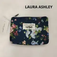 LAURA ASHLEY ローラアシュレイ 花柄 ローズ 苺 ミニ ポーチのサムネイル