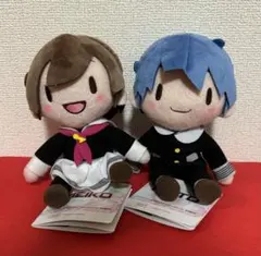【新品未使用】初音ミクシリーズふわぷちミニぬいぐるみ 　制服Ver. 2種セット