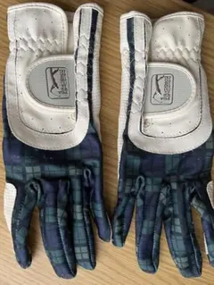 PGA TOUR レディース ゴルフグローブ 両手用 チェック柄