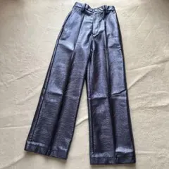 【アメリヴィンテージ】レザーライク　シャイニーベルトパンツSのサムネイル