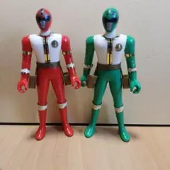 超新星フラッシュマン グリーンフラッシュ ブルーフラッシュ ソフビ