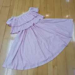 ＊オフショルダー ピンクのドレス＊