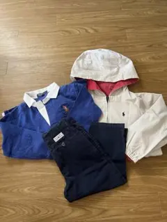 【ラルフローレン　セット】3〜5歳男子向け（コート・ラガーシャツ・パンツ）