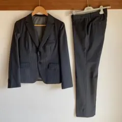 超美品！ダークグレー ストライプ ビジネススーツ