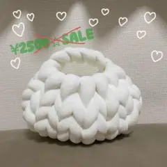 特価♡ 韓国　マンドゥバッグ　ホワイト　ベロア