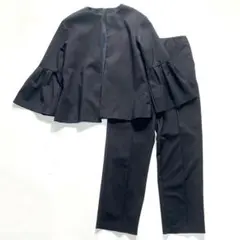 【極美品】ミラオーウェン　スーツセットアップ　フレアタックスリーブ　Dネイビー