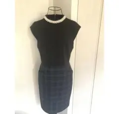 週末限定価格　リランドチュール　ネックレス付き　ドッキングワンピース