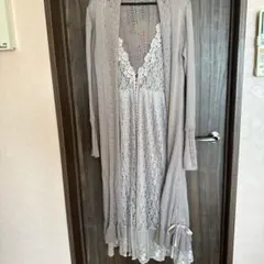 アクシーズ❤️レースロングカーディガン