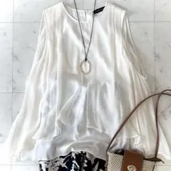 DAMA collection 絹100% 3L 大きいサイズ　ロング丈　美品 新品 DAMA collectionシルク100%ロングトップス大きいサイズLL - メルカリ