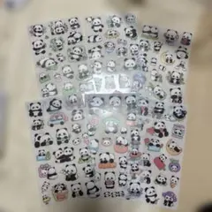 パンダデザインシールセット 6シート