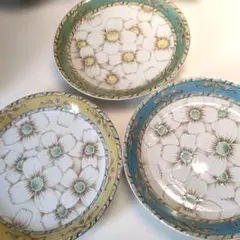 KANETO フラワープレート　花柄皿　 3枚セット