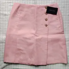 【匿名配送】BERES ゴルフウェアピンク ボタン付きスカート 新品タグ付き