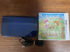 (美品) newニンテンドー3DS LL メタリックブルー 画面IPS液晶