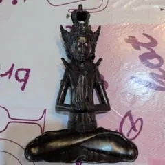 値下げ　木彫り 仏像 合掌 菩薩像 彫刻 置物のサムネイル