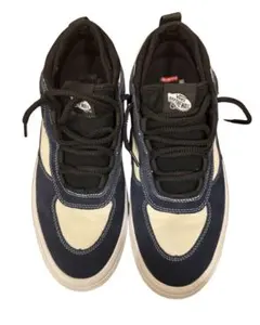 VANS SKATE SAFE LOW US12 30cm ネイビー 白