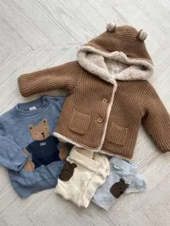 【baby GAP】ブラナンベア　セットくま耳 フード付きアウター　70㎝