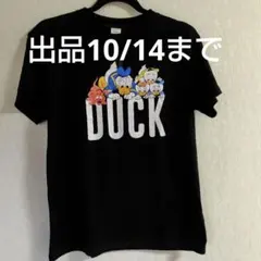 ⑰Disney ドナルドダック 半袖Tシャツ ブラック