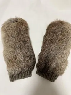 VINCENT PRADIER ファー ニット ミトン