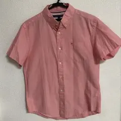 TOMMY HILFIGER ピンク 半袖シャツ M