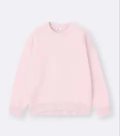 スウェットライクニットオーバーサイズプルオーバー