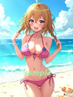 オリジナル　美少女　AI イラスト L判サイズ　(写真サイズ)　No.59