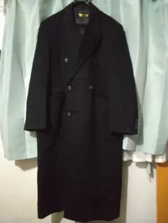 ウインドアーマーWind Armor100％天然カシミア使用ロングコート黒ＬＬ