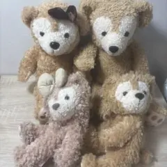 ディズニー　ダッフィ　シェリーメイ　ぬいぐるみ　ポーチ　ストラップ