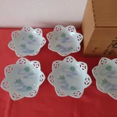 有田焼　幸楽窯　竜田川　多用鉢　和食器　5枚セット　食器鉢のサムネイル