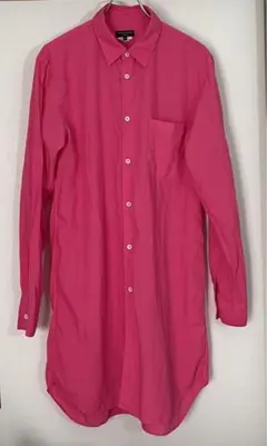 コムデギャルソンオムプリュス　25SS ピンクエステルロングシャツ