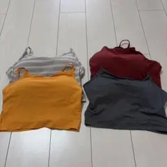 カップ付きキャミソール 4枚セット