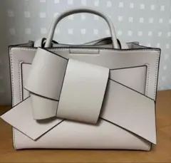 FRAY I.D フレイアイディー バイカラーリボンミドルバック ベージュ