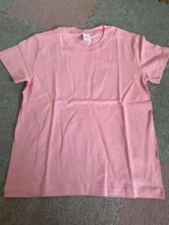 キッズ Tシャツ 140cm ピンク 半袖 無地 綿100％ 男女兼用 夏服