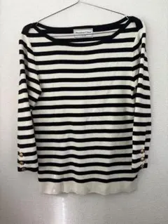 新品未使用MUSE de Deuxieme Classeボーダー MUSE de Deuxieme Classeボーダーニットコットン