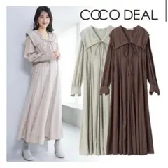 COCO DEAL セーラーカラー ロングワンピース