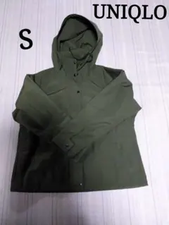 【美品】UNIQLO フード付きジャケット Sサイズ オリーブグリーン