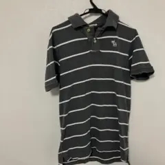 Abercrombie & Fitch ポロシャツ グレー ボーダー Mのサムネイル
