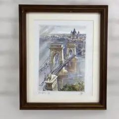 西洋美術 19世紀後半 聖ワシリィ大聖堂図 ロシア製 七宝絵 額装 VR5956
